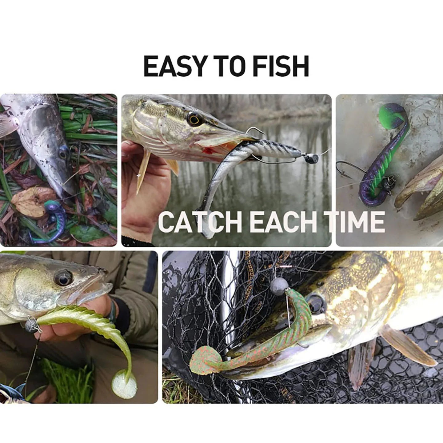 ESFISHING Ripple Shad 100mm 125mm