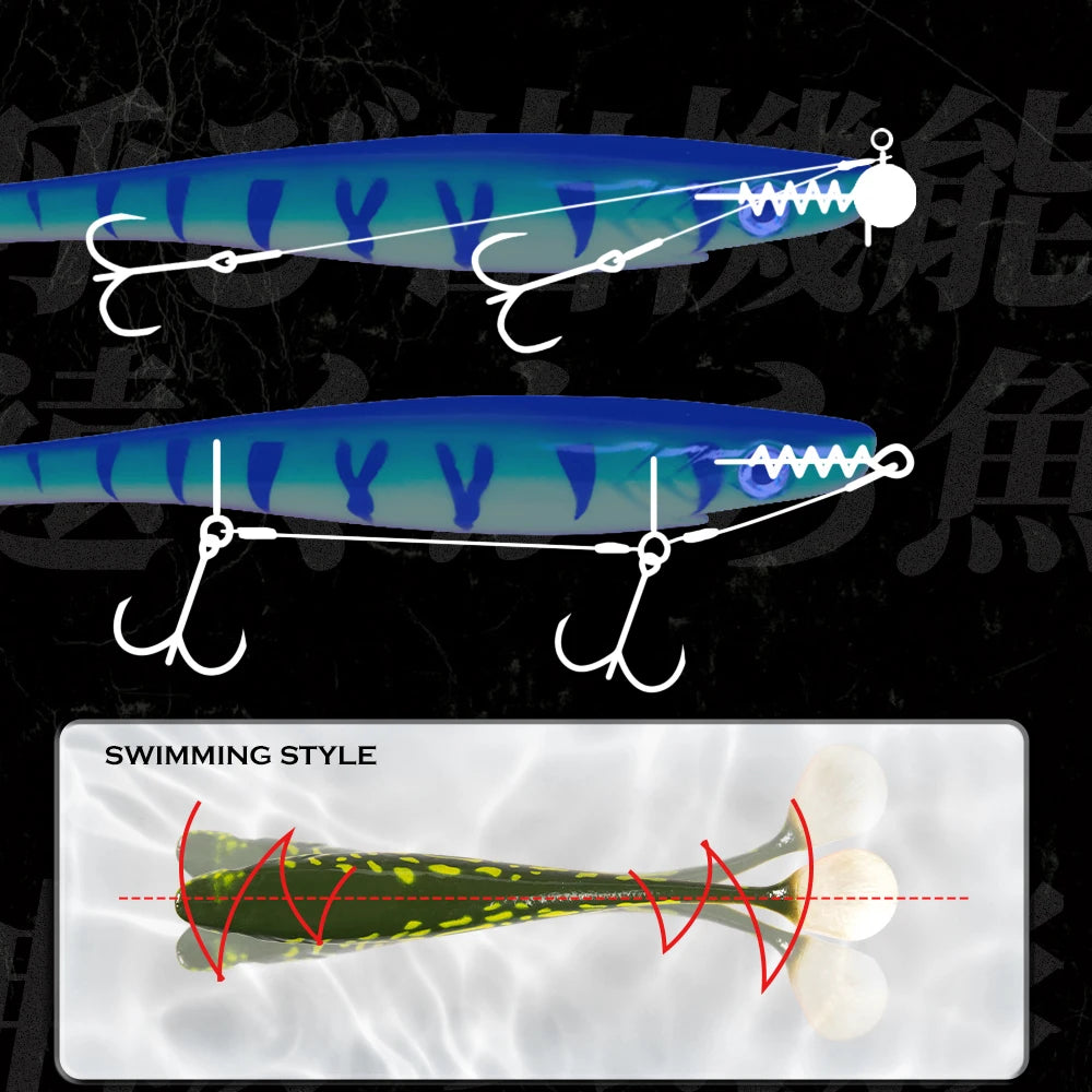 Hunthouse Pro Shad Fishing Soft Pike Musky lure