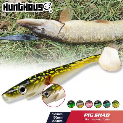 Hunthouse Pro Shad Fishing Soft Pike Musky lure